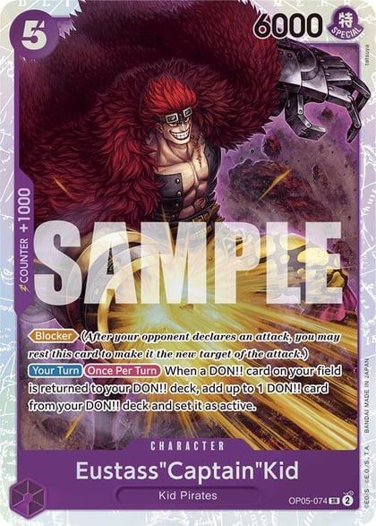 Eustass"Captain"Kid (Reprint), Premium Booster -The Best- OP05-074