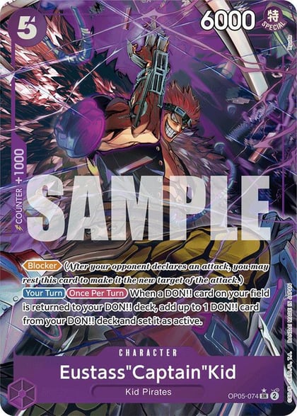 Eustass"Captain"Kid (OP05-074) (Alternate Art), Premium Booster -The Best- OP05-074