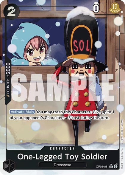 One-Legged Toy Soldier (Alternate Art), Premium Booster -The Best- OP05-081