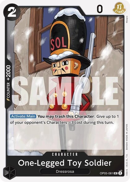 One-Legged Toy Soldier (Reprint), Premium Booster -The Best- OP05-081