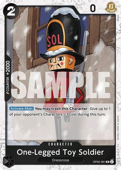 One-Legged Toy Soldier (Jolly Roger Foil), Premium Booster -The Best- OP05-081