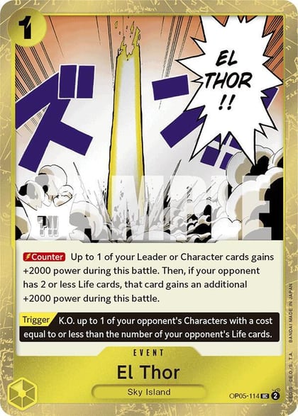 El Thor (Jolly Roger Foil), Premium Booster -The Best- OP05-114