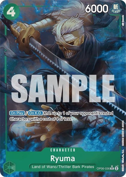 Ryuma (Full Art), Premium Booster -The Best- OP06-036