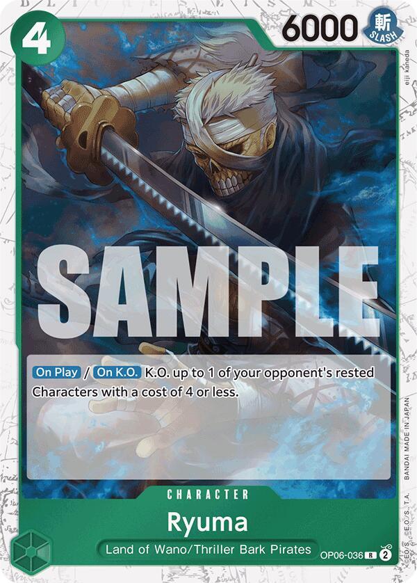 Ryuma (Jolly Roger Foil), Premium Booster -The Best- OP06-036