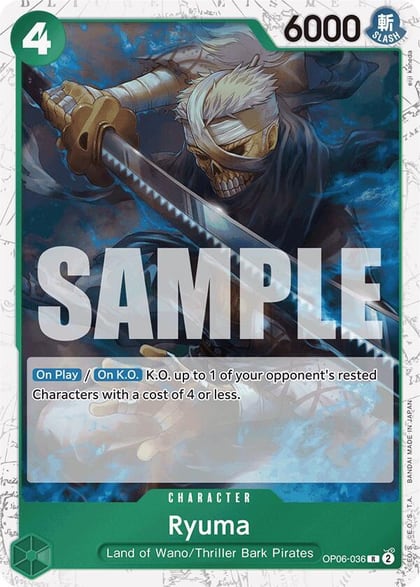Ryuma (Jolly Roger Foil), Premium Booster -The Best- OP06-036