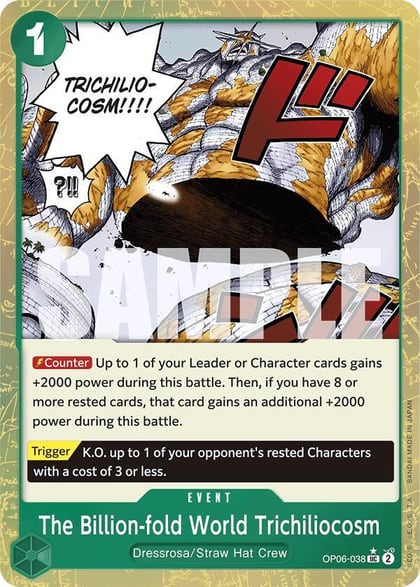 The Billion-fold World Trichiliocosm (Textured Foil), Premium Booster -The Best- OP06-038