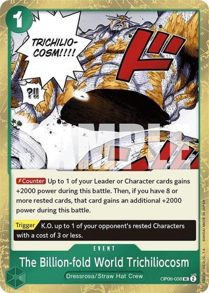The Billion-fold World Trichiliocosm (Jolly Roger Foil), Premium Booster -The Best- OP06-038