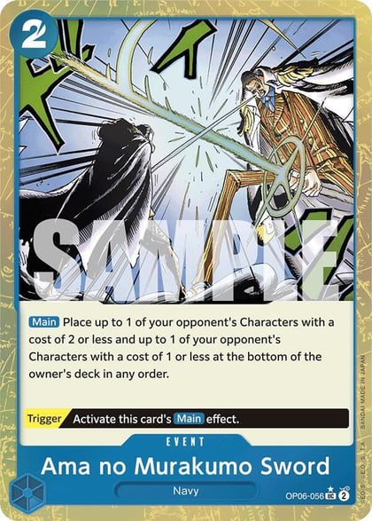 Ama no Murakumo Sword (Textured Foil), Premium Booster -The Best- OP06-056