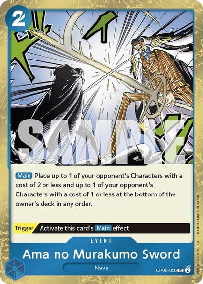 Ama no Murakumo Sword (Jolly Roger Foil), Premium Booster -The Best- OP06-056