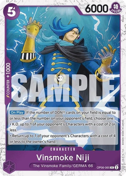 Vinsmoke Niji (OP06-065) (Jolly Roger Foil), Premium Booster -The Best- OP06-065