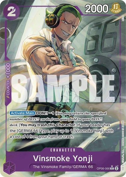Vinsmoke Yonji (OP06-066) (Full Art), Premium Booster -The Best- OP06-066