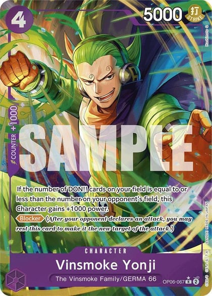 Vinsmoke Yonji (OP06-067) (Alternate Art), Premium Booster -The Best- OP06-067