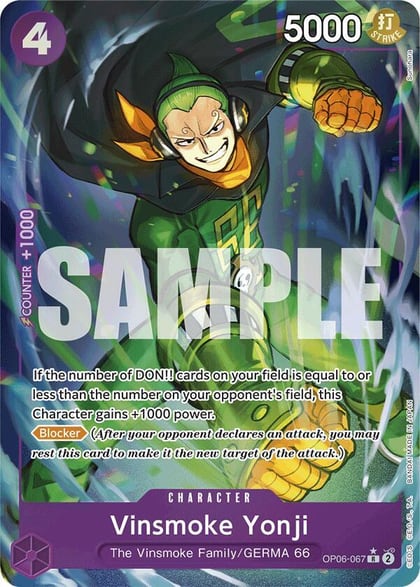 Vinsmoke Yonji (OP06-067) (Full Art), Premium Booster -The Best- OP06-067