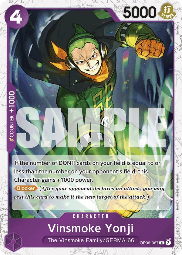 Vinsmoke Yonji (OP06-067) (Jolly Roger Foil), Premium Booster -The Best- OP06-067