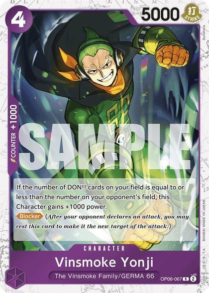 Vinsmoke Yonji (OP06-067) (Jolly Roger Foil), Premium Booster -The Best- OP06-067