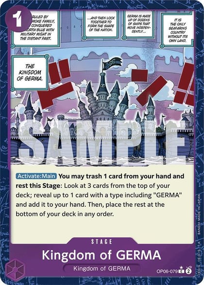 Kingdom of GERMA (Textured Foil), Premium Booster -The Best- OP06-079