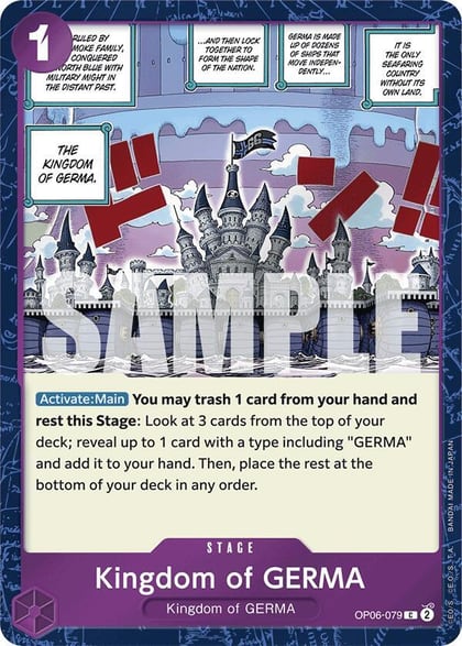 Kingdom of GERMA (Jolly Roger Foil), Premium Booster -The Best- OP06-079