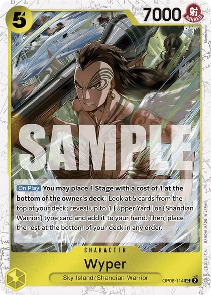 Wyper (Jolly Roger Foil), Premium Booster -The Best- OP06-114