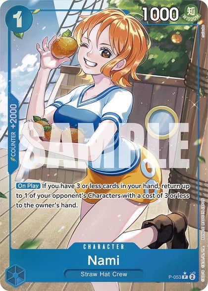 Nami (P-053) (Full Art), Premium Booster -The Best- P-053