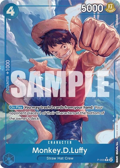 Monkey.D.Luffy (P-055) (Full Art), Premium Booster -The Best- P-055