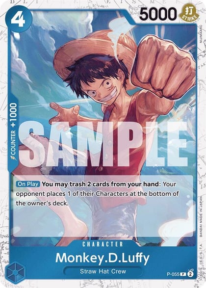 Monkey.D.Luffy (P-055) (Jolly Roger Foil), Premium Booster -The Best- P-055