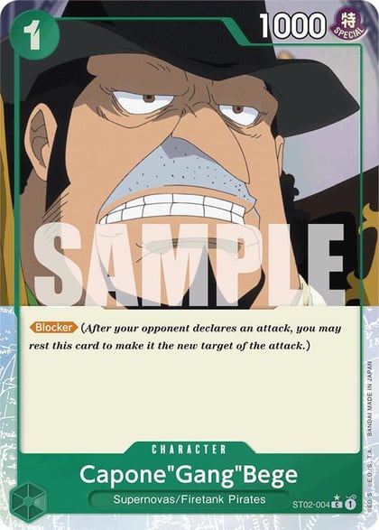 Capone"Gang"Bege (ST02-004) (Full Art), Premium Booster -The Best- ST02-004