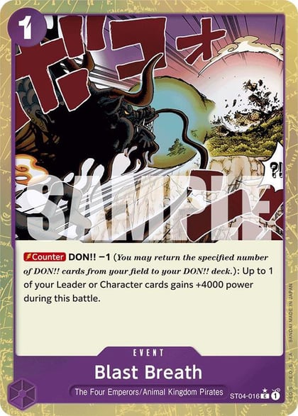 Blast Breath (Textured Foil), Premium Booster -The Best- ST04-016