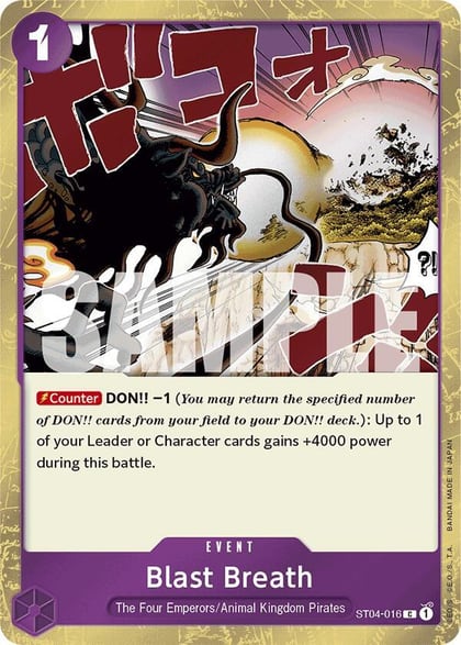 Blast Breath (Jolly Roger Foil), Premium Booster -The Best- ST04-016