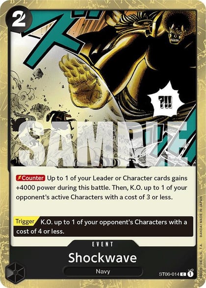 Shockwave (Jolly Roger Foil), Premium Booster -The Best- ST06-014
