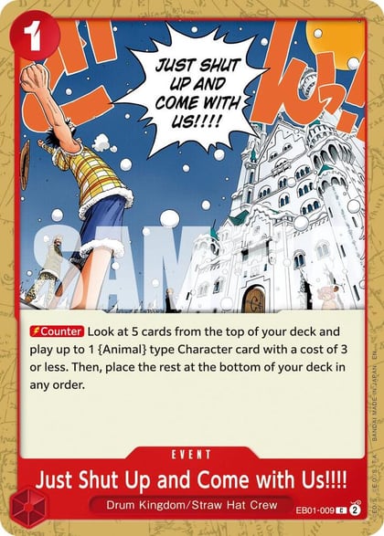 Just Shut Up and Come with Us!!!! (Reprint), Premium Booster -The Best- Vol. 2 EB01-009