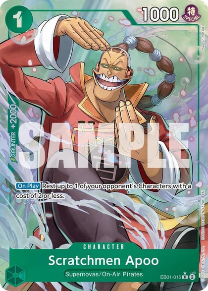 Scratchmen Apoo - EB01-015 (Alternate Art), Premium Booster -The Best- Vol. 2 EB01-015