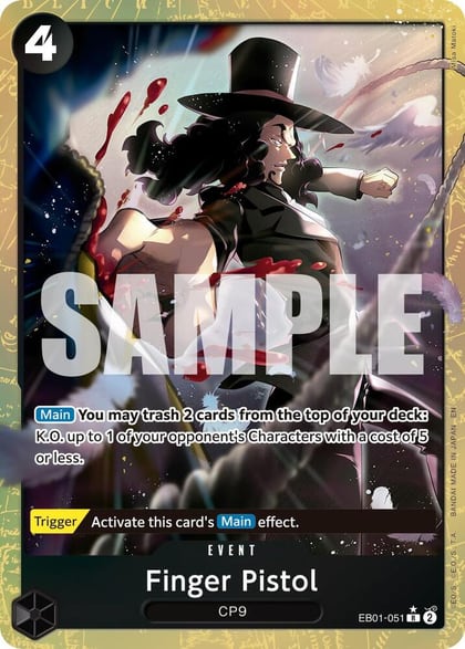 Finger Pistol (Alternate Art), Premium Booster -The Best- Vol. 2 EB01-051