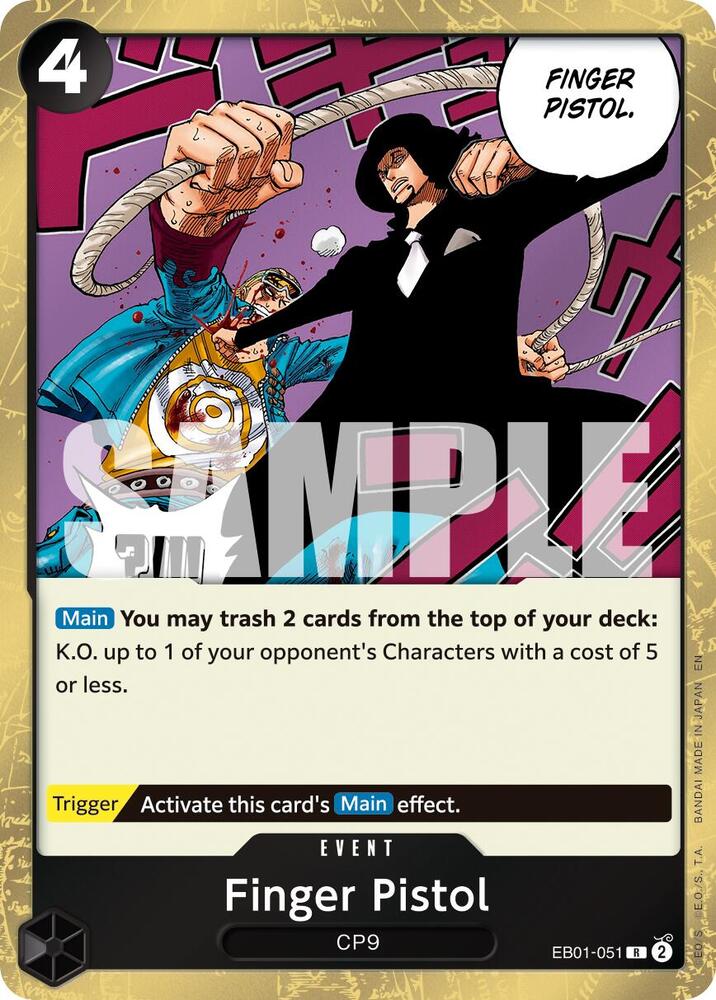 Finger Pistol (Reprint), Premium Booster -The Best- Vol. 2 EB01-051