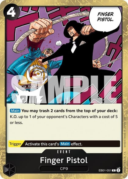 Finger Pistol (Reprint), Premium Booster -The Best- Vol. 2 EB01-051
