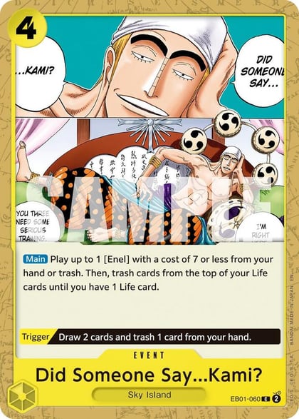 Did Someone Say...Kami? (Reprint), Premium Booster -The Best- Vol. 2 EB01-060