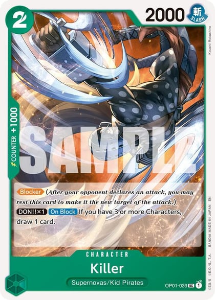 Killer (Reprint), Premium Booster -The Best- Vol. 2 OP01-039