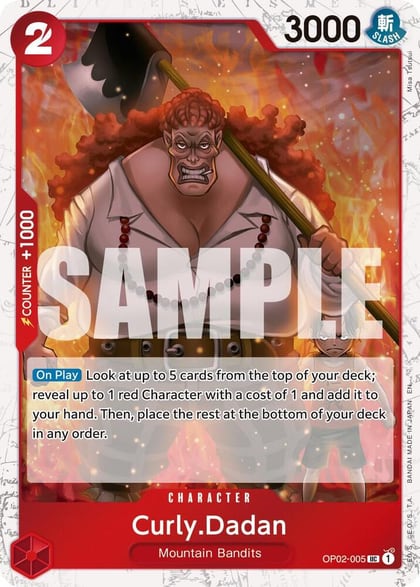 Curly.Dadan (Pirate Foil), Premium Booster -The Best- Vol. 2 OP02-005