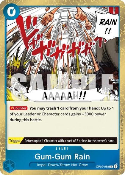 Gum-Gum Rain (Reprint), Premium Booster -The Best- Vol. 2 OP02-068