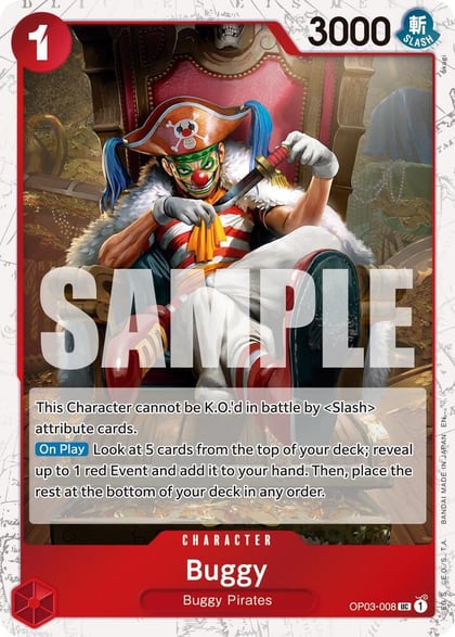 Buggy - OP03-008 (Pirate Foil), Premium Booster -The Best- Vol. 2 OP03-008
