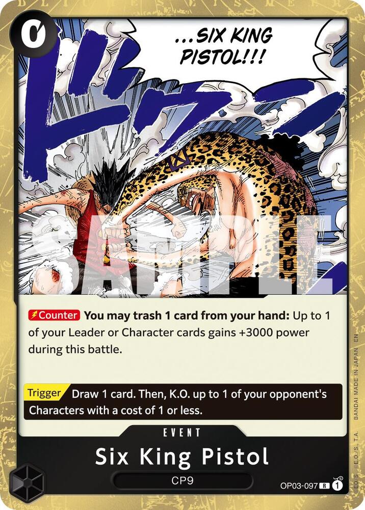 Six King Pistol (Reprint), Premium Booster -The Best- Vol. 2 OP03-097