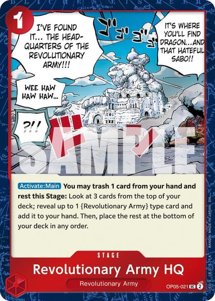 Revolutionary Army HQ (Pirate Foil), Premium Booster -The Best- Vol. 2 OP05-021