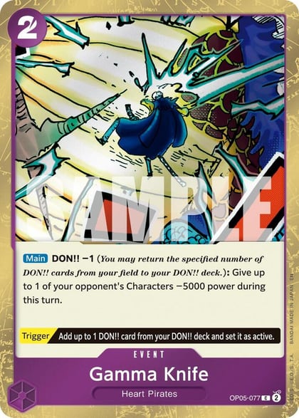Gamma Knife (Pirate Foil), Premium Booster -The Best- Vol. 2 OP05-077