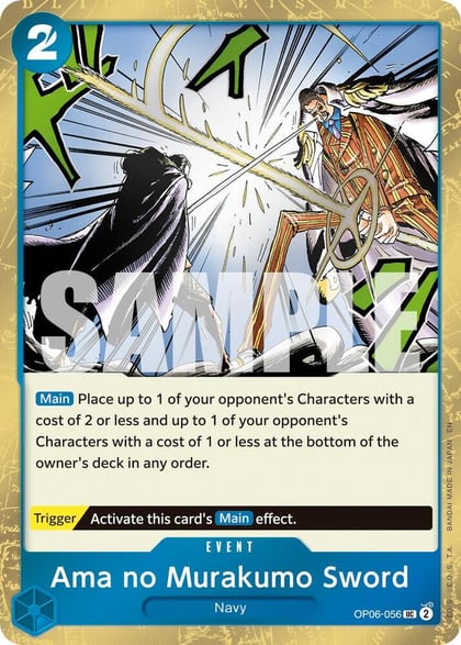 Ama no Murakumo Sword (Pirate Foil), Premium Booster -The Best- Vol. 2 OP06-056