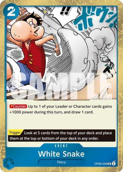 White Snake (Pirate Foil), Premium Booster -The Best- Vol. 2 OP06-059