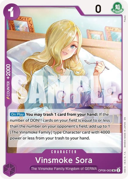 Vinsmoke Sora (Reprint), Premium Booster -The Best- Vol. 2 OP06-063