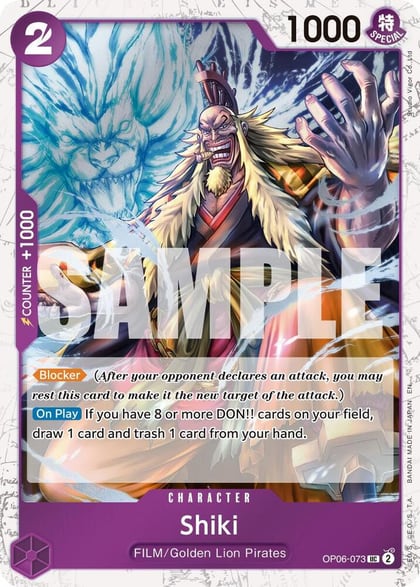 Shiki (Pirate Foil), Premium Booster -The Best- Vol. 2 OP06-073