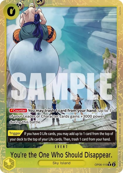 You're the One Who Should Disappear (Alternate Art), Premium Booster -The Best- Vol. 2 OP06-115