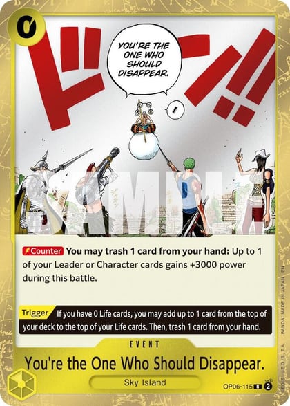 You're the One Who Should Disappear (Reprint), Premium Booster -The Best- Vol. 2 OP06-115