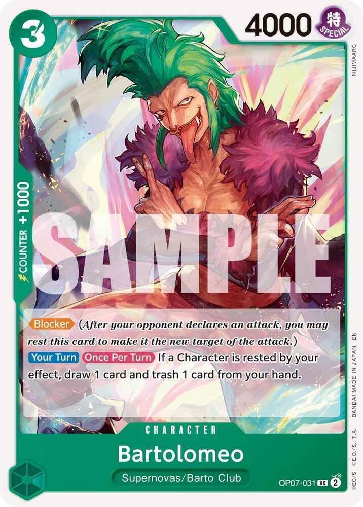 Bartolomeo (Reprint), Premium Booster -The Best- Vol. 2 OP07-031