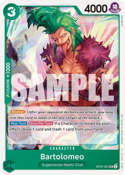 Bartolomeo (Reprint), Premium Booster -The Best- Vol. 2 OP07-031